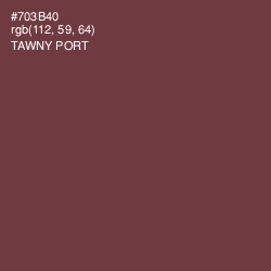 #703B40 - Tawny Port Color Image